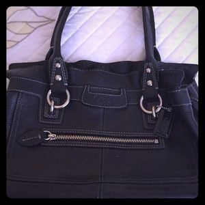 Black coach purse